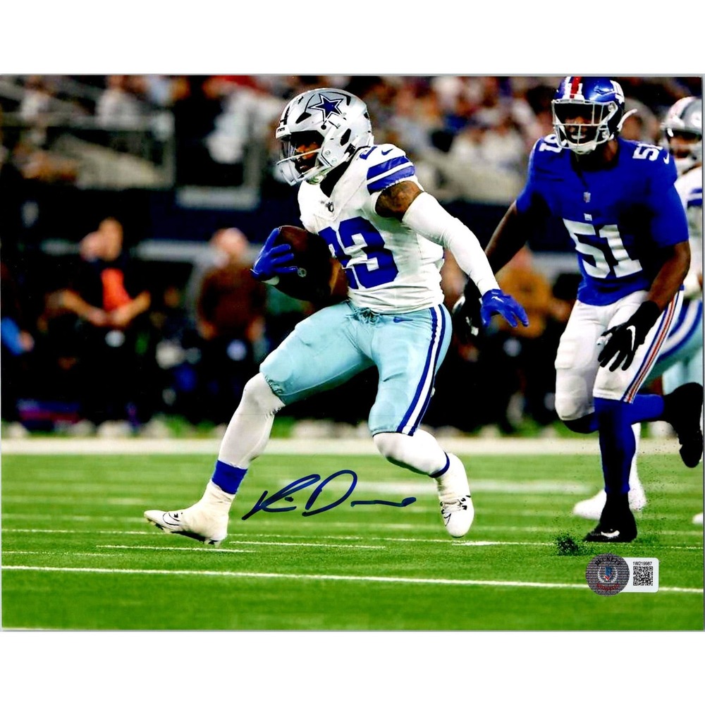 Rico Dowdle Signed 8x10 Photo Dallas Cowboys BECKETT COA NFL HOF